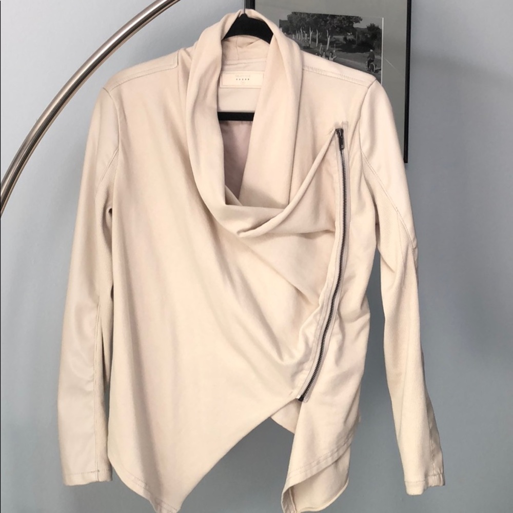 Blank NYC Drape front moto jacket